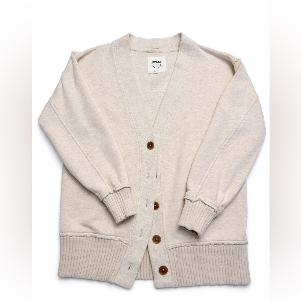 Aerie Oversized Cream Cardigan XS – Relaxed Fit Fits Up to Medium